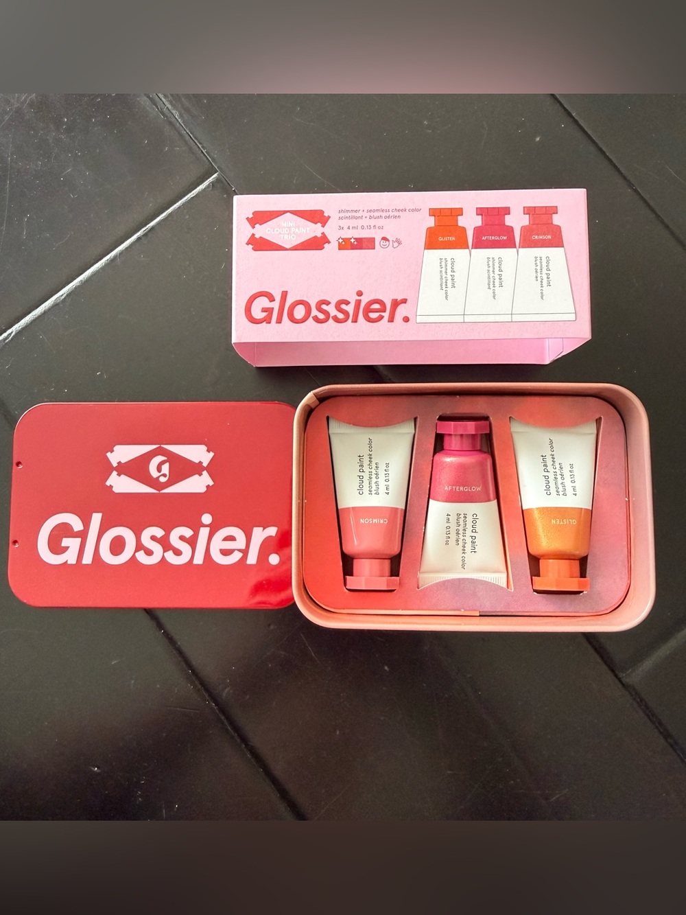 NWT / NIB Glossier Holiday Mini Cloud Paint Trio